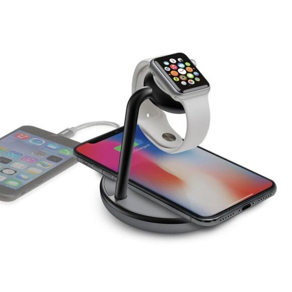 Kanex GoPower Stand For Apple Watch + Wireless Charging For iPhone - Picture 1 of 8